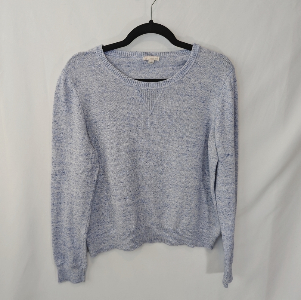 Gap Women's Cotton Long Sleeve Sweater, Light Blue, size Large